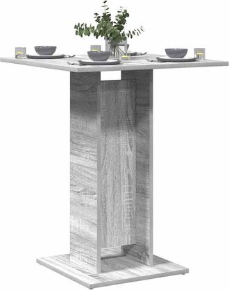vidaXL Tavolo Da Bistrot Grigio Sonoma 60x60x75 Cm Legno Multistrato - Vidaxl