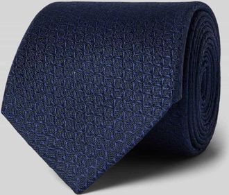 Joop Krawatte aus Seide mit Strukturmuster (8 cm) in Marine, Gr&ouml;&szlig;e 1