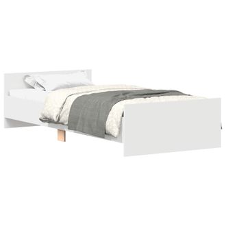 vidaXL Estructura De Cama Blanco 80 X 200 Cm Madera De Ingenier&iacute;a Vidaxl