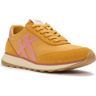 FitFlop Retro-Q FF Fabric Suede Sneakers in Turmeric/desert Blush at Nordstrom, Size 8.5