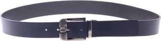 Baldinini Reversible black and blue leather belt - Heren - Riemen - Blauw - 120 CM - Accessoires