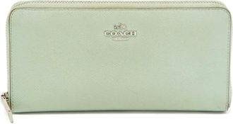 Coach Portafoglio con zip a giro Pre-owned - Verde