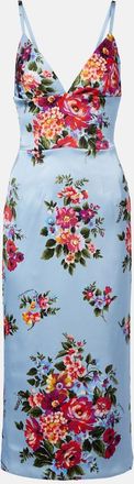 Dolce & Gabbana Floral satin midi dress