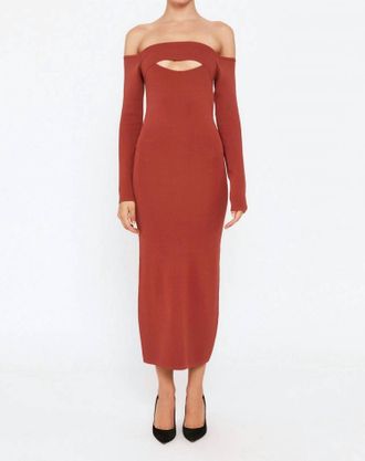 Bardot Laina Dress In Chestnut