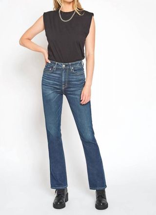 Noend Celine High Rise Bootcut Jeans In Greenwich