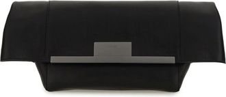 Max Mara Clasp Clutch - Dames - Clutches - Zwart - ONE Size - Leer - Tassen