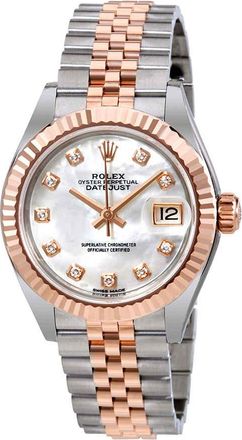 Rolex Lady Datejust Mother of Pearl Diamond Steel and 18K Everose Gold Jubilee Watch 279171MDJ