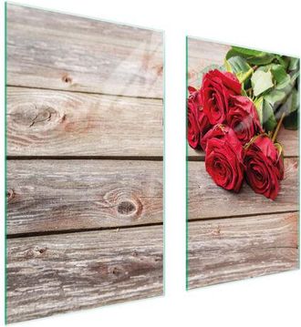 OEM Placa Protectora De Vidrio Para Estufa 75x52 Roses