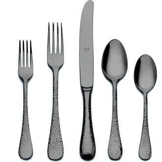 Mepra Epoque Flatware Set - 5 Pieces in Black Gold at Nordstrom