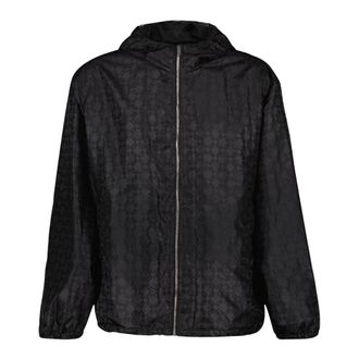 Givenchy Rain Jackets, male, Black, XL, 4G Windbreaker Autumn-Winter 2024 Mens Collection