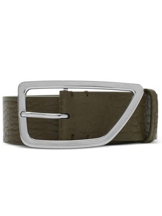 Burberry Shield belt - men - Calf Leather - 100 - Green
