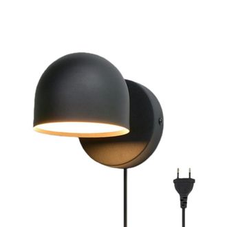 OEM Lampe Murale - T&ecirc;te Orientable 350&deg; - Led Integrada 7 W - Acabado Mate Negro - Para Dormitorio Sal&oacute;n Oficina - 1 Unidad