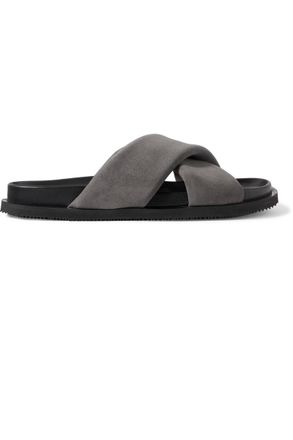 Mr P. Tom Padded Suede Sandals
