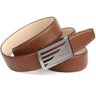 Anthoni Crown Lederg&uuml;rtel ANTHONI CROWN, Herren, Gr. 120, braun (cognac), Leder, unifarben, G&uuml;rtel Lederg&uuml;rtel