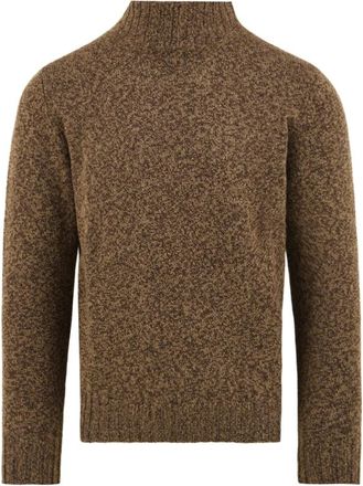 FILIPPO DE LAURENTIIS Turtleneck Trui - Heren - Coltruien - Bruin - L - Wol - Truien & Vesten