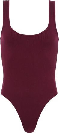 L'agence Body Nica con scollo ampio - Rosso