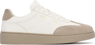 Kazar Heren sneakers van su&egrave;de en leer - Heren - Sneakers - Wit - 43 EU - Leer - Schoenen