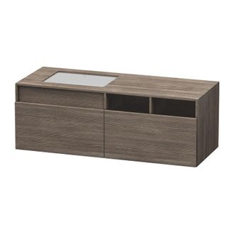 Duravit Duravit Durastyle, Mueble Bajo Pared 6885, 2 Cajones, Lavabo A La Izquierda, Para Empotrar El Lavabo Desde Abajo, 1400mm, Color (frente/cuerpo): Pino 