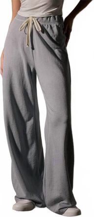 James Perse Womens Wide Leg Sweatpant In Grey Sky Pigment