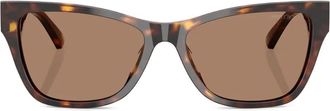 Jimmy Choo Eyewear tortoiseshell-effect cat-eye sunglasses - Brown