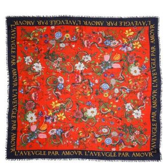 Gucci Pre-owned Scarves, female, Multicolor, Size: ONE SIZE Pre-owned Laveugle PAR Amour Foulard