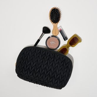 Urban Expression Celisse Cosmetic & Travel Organizer Dome Pouch in Black at Nordstrom