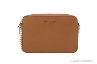 Michael Kors Michael Kors WomenS Zipper Closure Saffiano Leather Crossbody Womens Bag