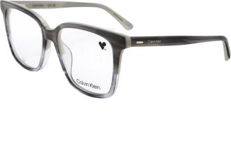 Calvin Klein Unisex 53mm Striped Grey Opticals
