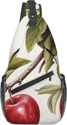 Generic Ripe Red Cherries Crossbody Bag Trendy Cross Body Bag Anti Theft Daypack For Shopping Cycling Casual