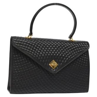 Bally Tweedehands leren handtassen - Dames - Pre-owned - Zwart - Maat: ONE Size Leer
