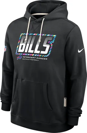 Nike Buffalo Bills Crucial Catch Sideline Standard Issue Nike Mens Dri-FIT NFL Pullover Hoodie in Black | 03AZ00AZU4-F9R