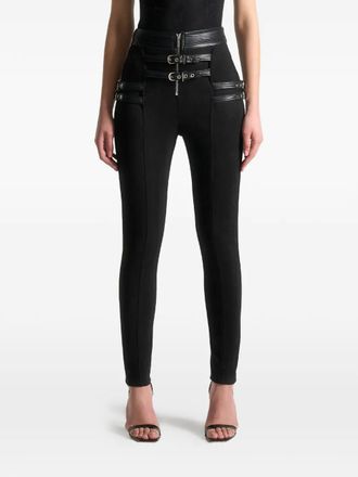 Manière De Voir buckle-detail leggings - Nero