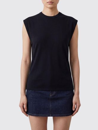 Ami Top slim fit in viscosa a girocollo senza maniche per il giorno