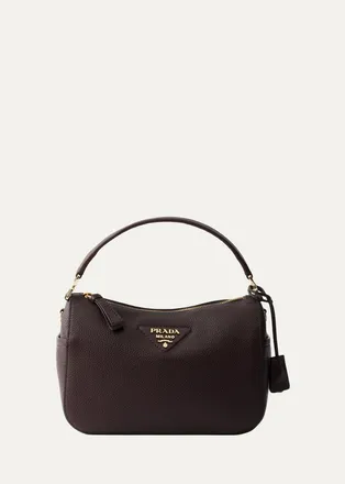 Prada Grain Leather Top-Handle Bag