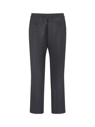 Ami Elasticated Wool Trousers - Gray