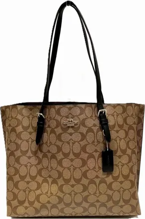 Coach Brown Signature Line Tote Bag (Pre-Owned)