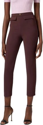Elisabetta Franchi Mujer, Pantalones, Marrón, Talla: L