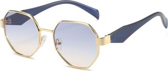 Generic Outdoor Mens Driving Sunglasses Womens Vacation Beach Shopping Sun Glasses(Blue)