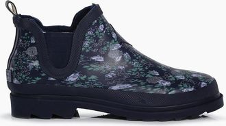 Regatta Womens Harper Floral Rain Boots with Lug Sole - Navy - Size: 4