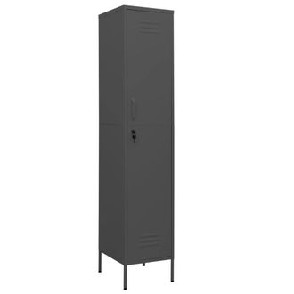 vidaXL Armario De Taquilla De Acero Gris Antracita 35x46x180 Cm Vidaxl