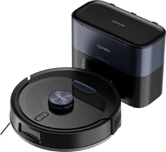 Cecotec Cecotec Robot Aspirador Y Friegasuelos Con Base Autovaciado Conga Y60 Dark. Navegaci&oacute;n L&aacute;ser, 13000pa, Autonom&iacute;a 200mins