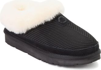 Dearfoams Fireside Adelaide Sport Knit Water Repellent Clog in Black at Nordstrom, Size 10