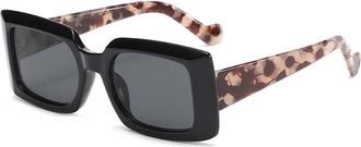 Generic Small Square Frame Outdoor Sunglasses for Men and For Women, Holiday Shading Street Glasses (Color : B, Size : Medium)