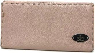 Fendi Pre-owned Wallets, female, Pink, Size: ONE SIZE Pre-owned Leather Wallet