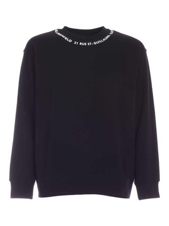 Karl Lagerfeld Rue St Guillaume sweatshirt in black