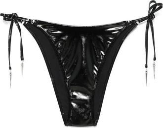 Agent Provocateur Black Mika Glossy Bikini Bottom