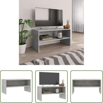vidaXL Mobile TV grigio cemento - Mobile Porta TV Grigio Cemento 80x40x40 cm in Legno Multistrato
