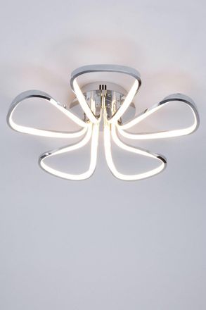BHS Alvar Flush Ceiling Light in Silver