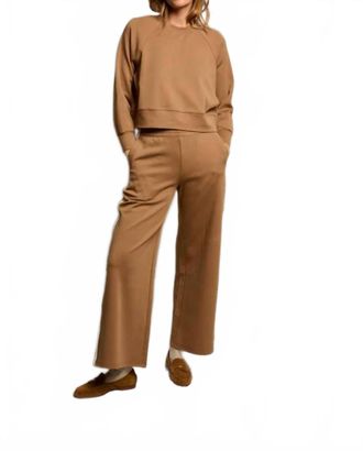 perfectwhitetee Nell Slightly Cropped Length Sweatshirt In Mocha