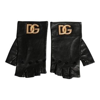 Dolce & Gabbana Guantes sin dedos hasta la mu&ntilde;eca - Accessories - Mujer - Negro - ONE SIZE